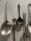 12 Lot Of Vintage Serving Flatware Pieces Collectible