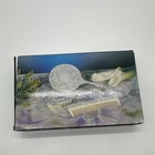 New In Box Silverplated 3-piece Dresser Set W  Hand Mirror  Brush   Comb  Boxed