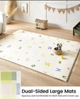Tiny Land Baby Crawling Mat Reversible Baby Play Mat 78  X 55  Waterproof   