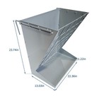 Wall Mount 2 In 1 Hay Feeder Rack For Livestock   Calves Horses Sheep Goats