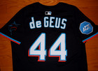 Miami Marlins Brett De Geus 2025 Game Issued Un Worn Jersey  phillies Blue Jays 