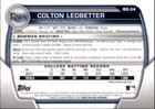 Lot Of 20 2023 Bowman Draft 1st Base Paper Prospect Bd34 Colton Ledbetter Rays