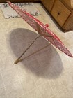 Red Bamboo Paper Umbrella 33    Open 