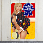 Vintage-style Pabst Beer Tin Metal Sign     Wall Art For Man Cave  Bar  Or Garage