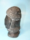 Vintage Alaska Inuit Indian Black Carved Stone 4  Figure