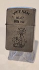 Vintage 1966-67 Zippo Lighter Vietnam War Ben Hai Black Is Unity Soldier Owned
