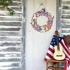 Patriotic Wreath For Front Door Vintage 4th Of July Decorations Wooden Fourth Of