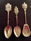 Sterling Silver Enameld Souvenir Spoon Collection 70g