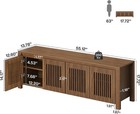 55 12  Shoe Storage Bench  2-tier Mid-century Modern Entryway Bench For Hallway
