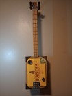 Hand Made Electric Cigar Box Guitar 3-string  Usa