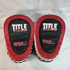 Title Mma  Boxing Gel Blockade Punch Mitts - Red Black