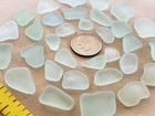 Genuine Pure Beach Sea Glass Surf Tumbled Seafoam Light Green Foam Small J7