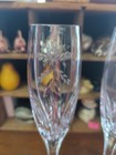 Mikasa Wedding Bells Toasting Goblet Fluted Champagne Glass Pair  