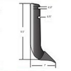 S 22845 Scarifier Shank W  Tip  17 5 