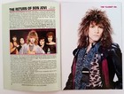 Bon Jovi hit Parader 16-page Mini-magazine 1993 Poster Pinup jon richie Sambora