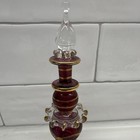 Vintage Egyptian Perfume Bottle With Gold Trim Collectible Collectable 5 1 2   