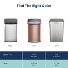 Ninestars 13 2 Gallon Automatic Kitchen Trash Can  Motion Sensor  Soft Close Lid