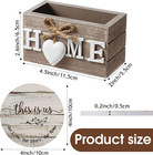 Housewarming Gifts For Home Decoration Wooden Heart Coasters For Drinks 6 Set Fa