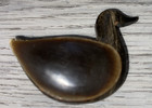 Vintage Trinket snuff Box Duck Bone 2 5 