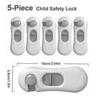 5-pack Child Proof Refrigerator Lock With 3m Adhesive - Multi-use Kids Safety