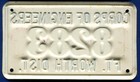 Fort Worth Texas Corps Of Engineers Us Army License Plate 8283