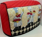 Bistro Chef Quilted Fabric 2-slice Or 4-slice Toaster Cover New