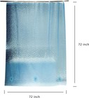Clear Or Blue Shower Curtain Liner  100  Waterproof Eva 3d Shower Curtains