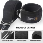 Gym Exercise Ankle Straps Weight Lifting Fitness D Ring Cable Attachment Strap