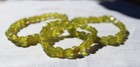 Handmade Stretch Bracelet - Peridot Rectangle Beads - 5mm X 8mm - Good Cheer