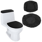 Toilet Lid Cover And Toilet Tank Lid Cover  Bathroom Soft Toilet Lid Cover Set 