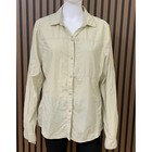 Rei Sahara Women s Hiking Shirt Tan Beige Tactel Nylon Long Sleeve Vent Large