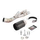 For Yamaha Yzf R1  Mt-10 2015-2021 Exhaust Tips Muffler Pipe Middle Carbon Fiber