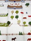 Reinleinen Linen Tea Towel Farm Ranch Cow Sheep Horse 27 5    X 19 5   
