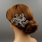 Bridal Hair Clip Pin Crystal Hair Comb Headpiece Silver Wedding Accessory 06987