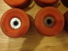Lot  8 Vintage Vanguard Urethane  Rental Roller Skate Wheels   Bearings