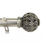 66 In  - 115 In  1 5 In  O d  Lacey Single Curtain Rod Set In Satin Nickel