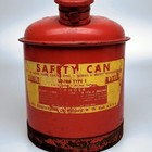 Eagle U1-10s Type 1 Vintage Safety Can 1 Gal Red Steel Gas Flammable Usa    
