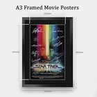 Star Trek The Motion Picture Tv Series Poster The Cast Signed 16  X 12  Frame   