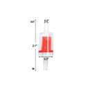10 Pcs Aquarium One Way Non-return Check Valve Fish Tank Co2 System Air Pump Red