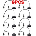 8x Usb 2 0 To 2 5in Hdd 7 15pin Sata Hard Drive Cable Adapter For Sata Ssd   Hdd