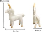 1    high White Unicorn Ceramic Mythical Creatures Figurine Horse Miniature Animal
