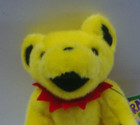 6  Yellow Jointed Grateful Dead Plush Bear With Tags 1990 Liquid Blue