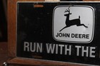 Vintage John Deere License Plate Run With The Best
