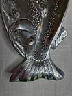 Vtg 1993 Arthur Court Aluminum Tray Salmon Trout Fish 18 x6  Carnelian Eyes
