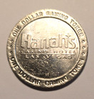  harrah s  - W jester - Hotel   casino  1 Dollar Gaming Coin token - Las Vegas  Nv