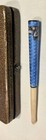 Unusual Antique Cased Blue Enamel Cheroot Cigarette Holder With Dog Image