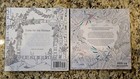 2 Adult Coloring Book Lot   Tropical World   Home For The Holidays Pb Like New