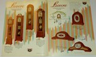 Vtg 1960s Revere Chiming Electric Clock Catalog brochure  Color Pics   Prices 