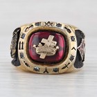 Knights Templar Signet Ring Sterling Silver Masonic Blue Lodge Triple Tau Trowel