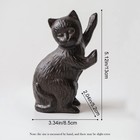 Cast Iron Door Stop Cat Heavy Duty Door Stopper 2 Pcs Black Brown Rust